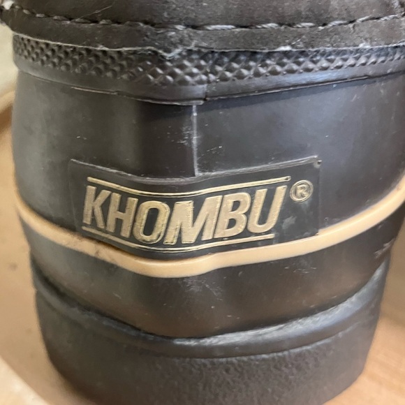 Khombu  Waterproof Winter Snow Boots Mid Calf Brown Lace-Up Size 11 - Picture 7 of 11
